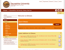 Tablet Screenshot of etheses.saurashtrauniversity.edu